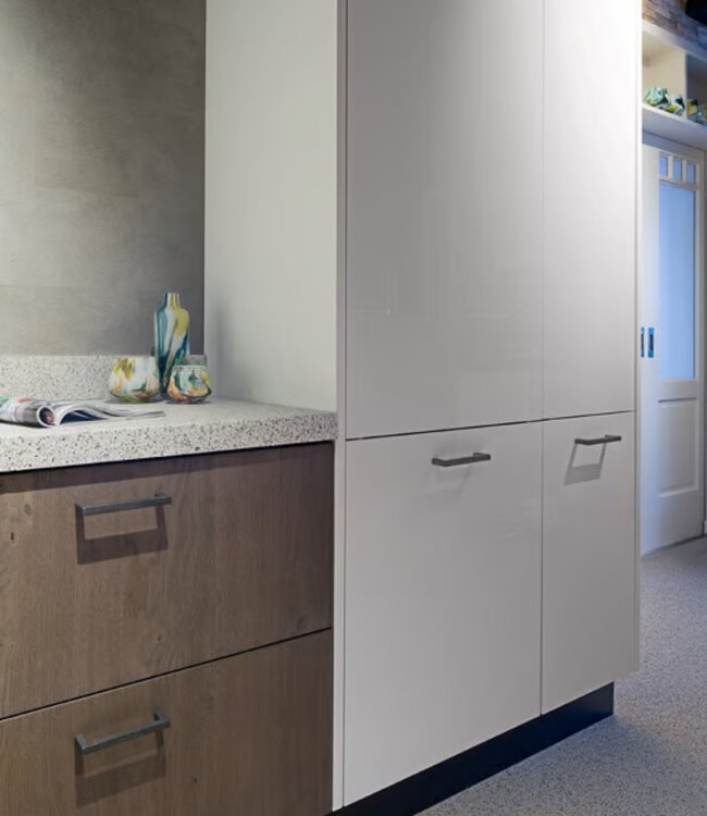 Dauby STUK MEUBELGREEP PMQ-160 RUW METAAL (RM) 160mm