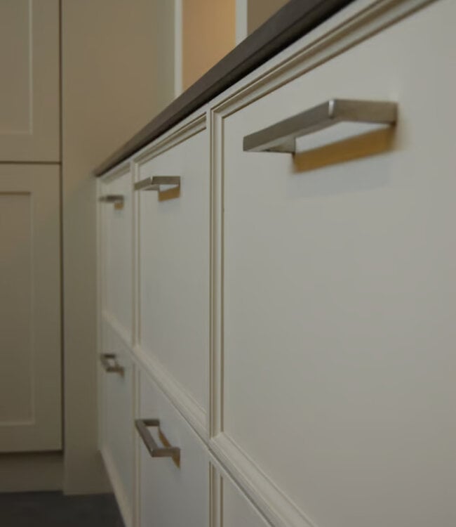 Dauby STUK MEUBELGREEP PMQ-160 MAT WIT BRONS (WBS) 160mm