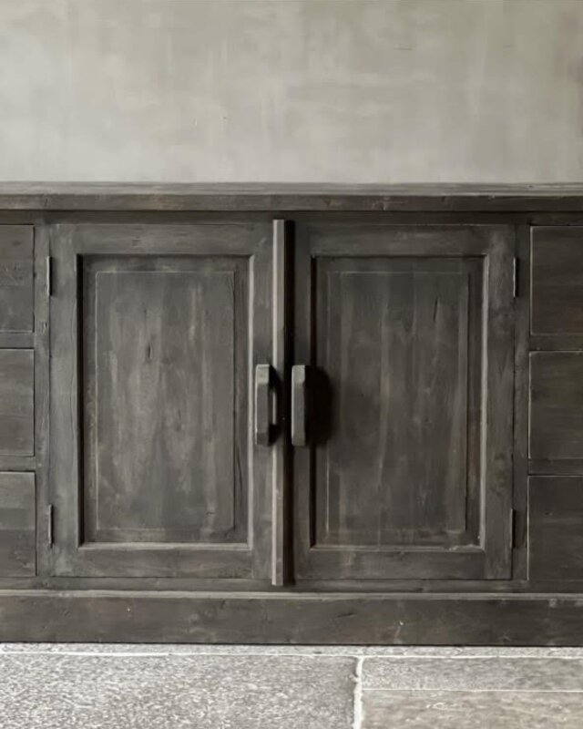 Aura Peeperkorn Rustiek Dressoir | Hout | H89 x B200 x D46 cm