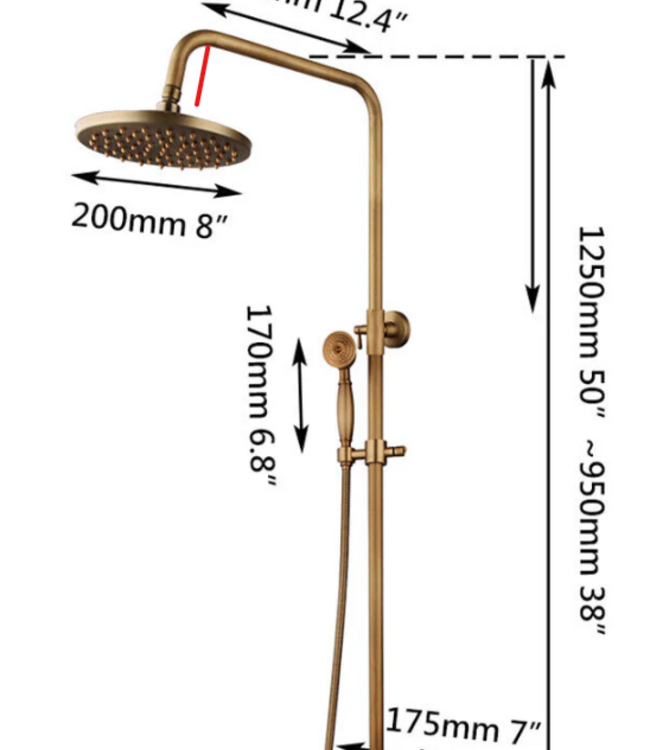 Rene Houtman Antieke Bronzen Opbouwdoucheset