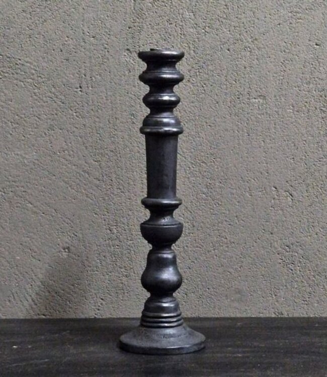 Luksa Home Collection Kandelaar Deepika | Vintage Mat Zwart | H42 cm