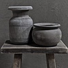 Houten Pot Arun | Antique Grey | H13 x D19 cm