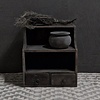 Houten Gruttersbak Adis Met 2 Lades | Antique Grey