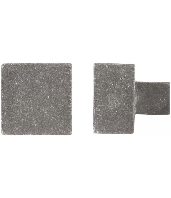 Dauby STUK MEUBELKNOP PQ-45 RUW METAAL (RM) 45mm