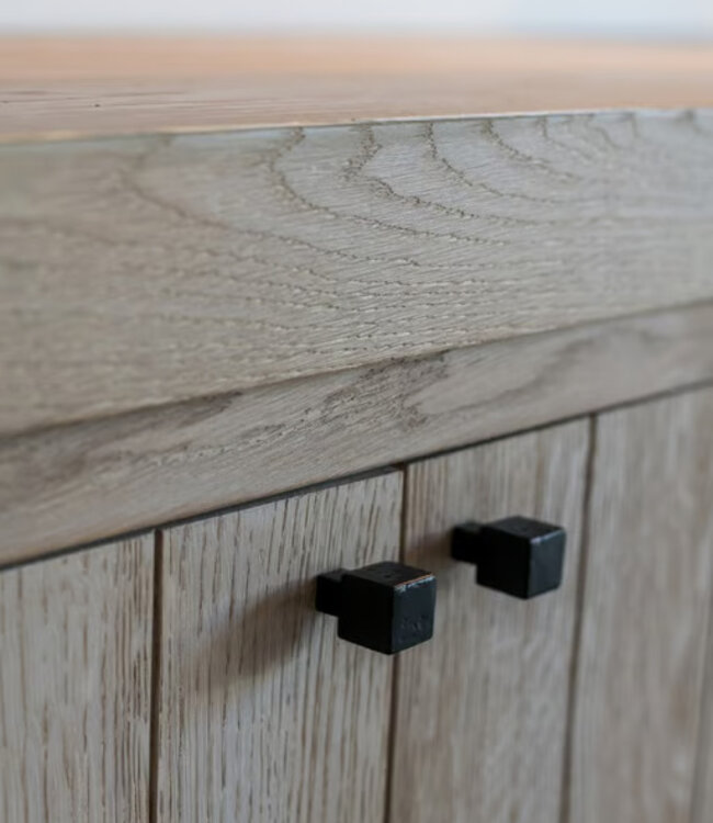 Dauby STUK MEUBELKNOP PQ-15 VEROUDERD IJZER - ZWART (VO) 15mm