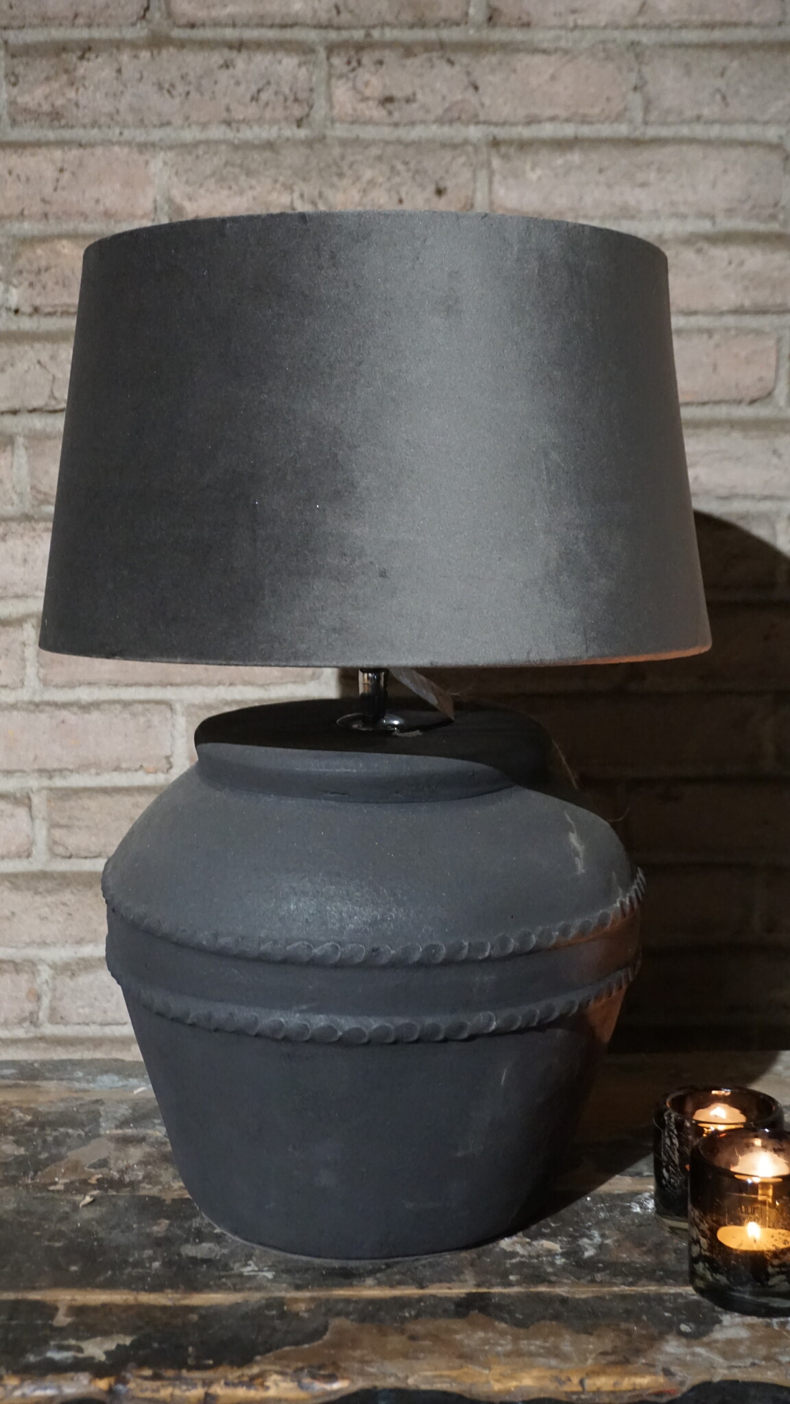 Rene Houtman Lampenvoet Zwart | H36 x B30 cm
