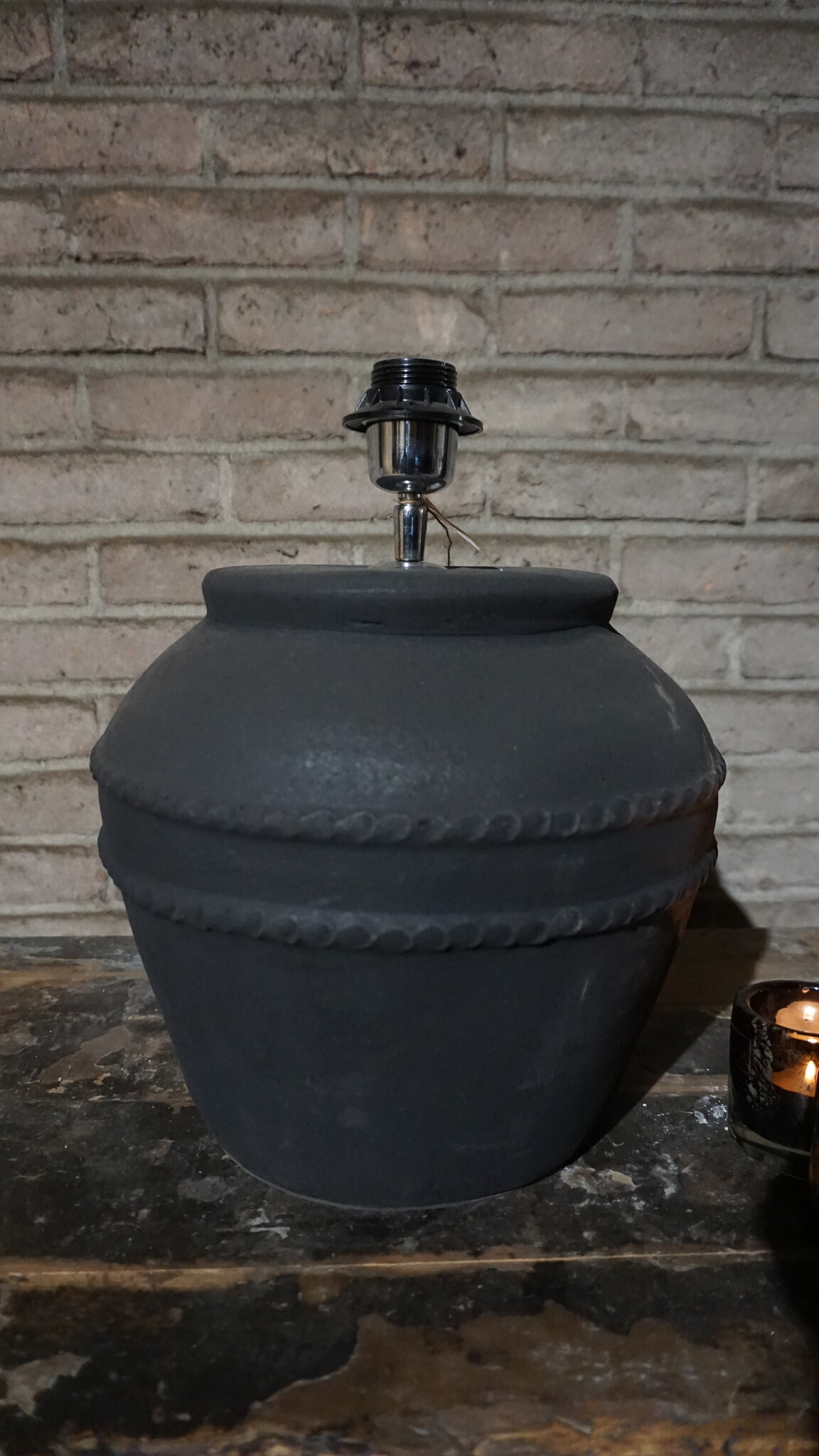 Rene Houtman Lampenvoet Zwart | H36 x B30 cm