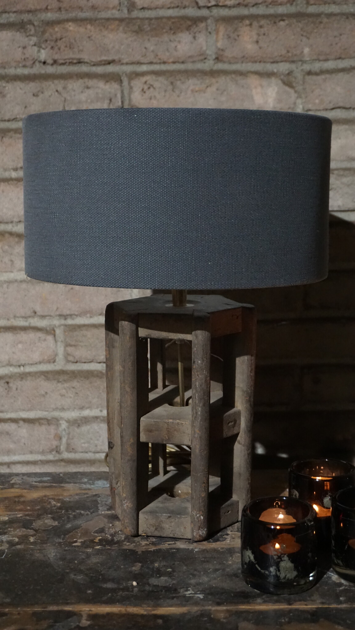 Rene Houtman Lampenkap Ferro | Antraciet | H15 x B30 cm