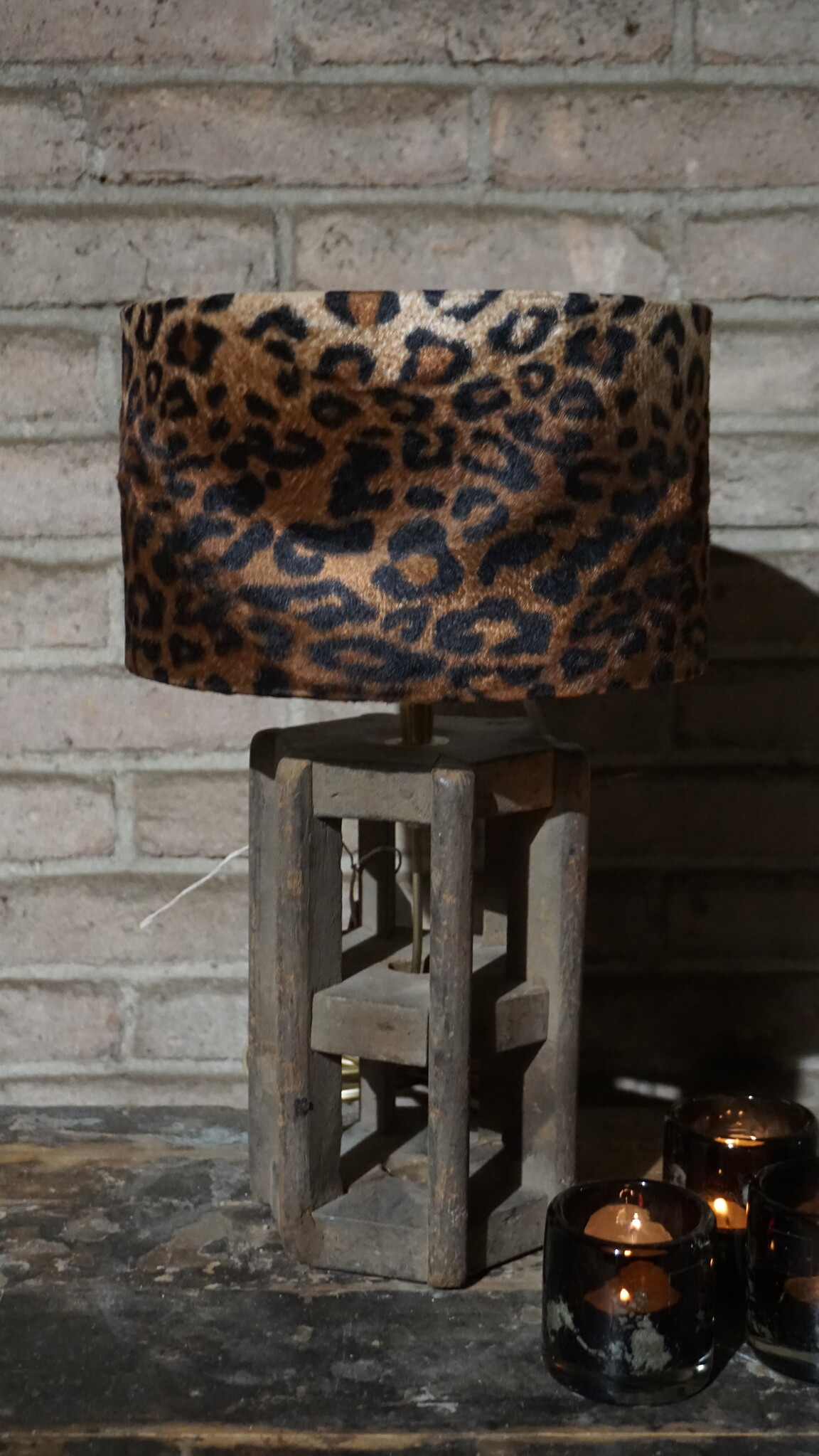 Rene Houtman Lampenkap Gabon | Panter | H16 x D26 cm