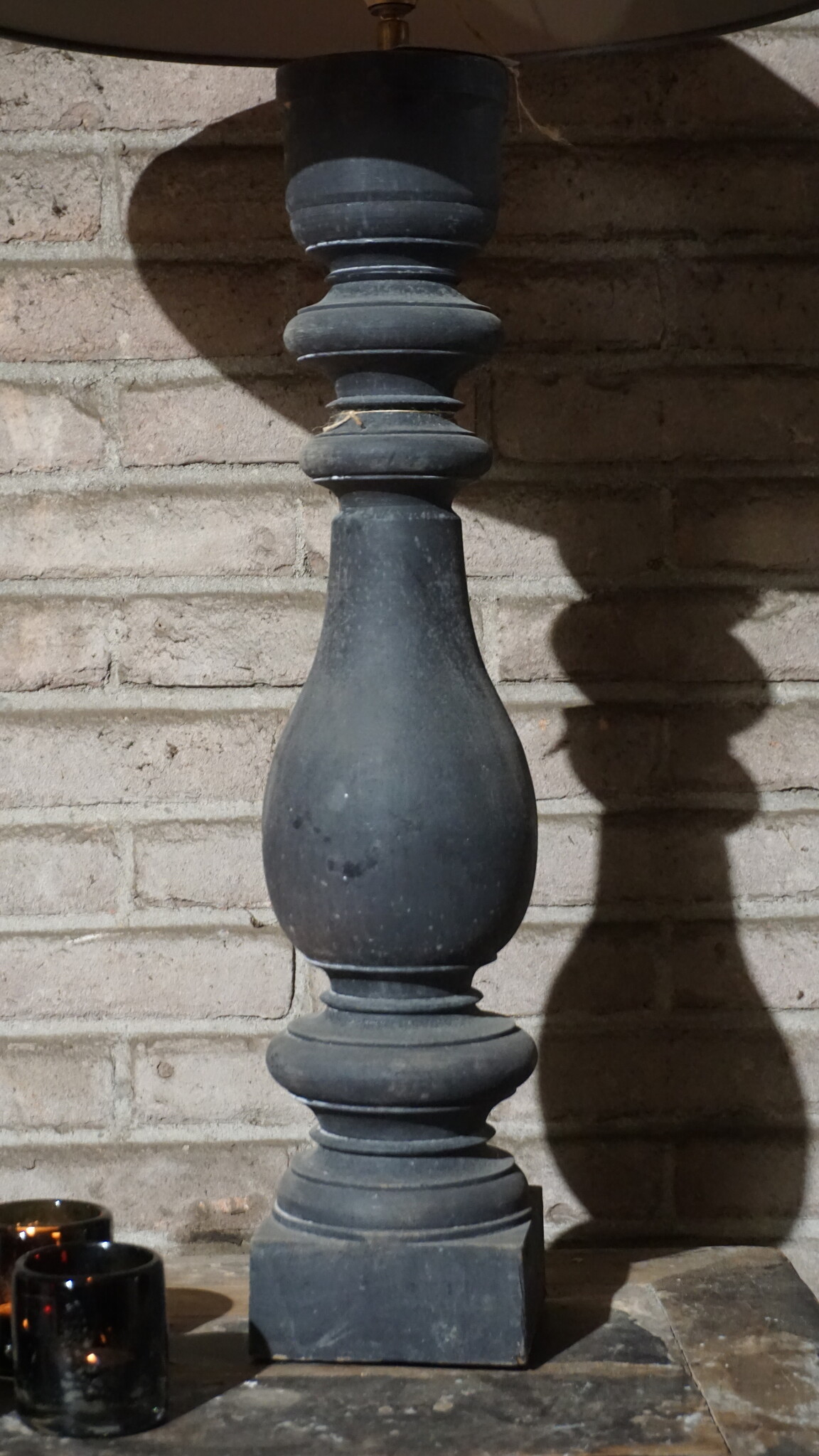 Rene Houtman Houten Balusterlamp | H70 x B13 x D13 cm