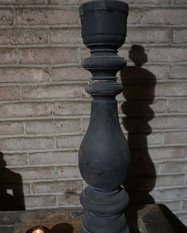 Rene Houtman Houten Balusterlamp | H70 x B13 x D13 cm
