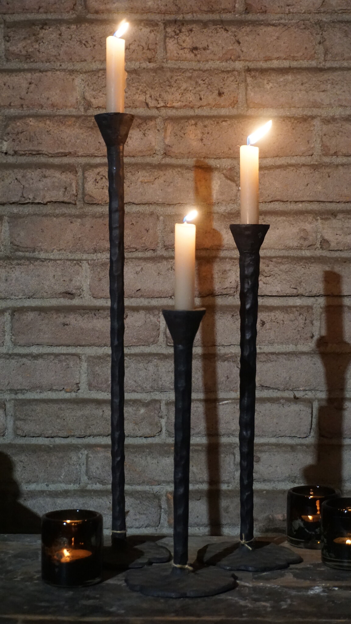 Rene Houtman Kandelaar Smeedijzer | H53 cm