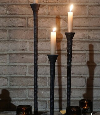 Rene Houtman Kandelaar Smeedijzer | H30 cm