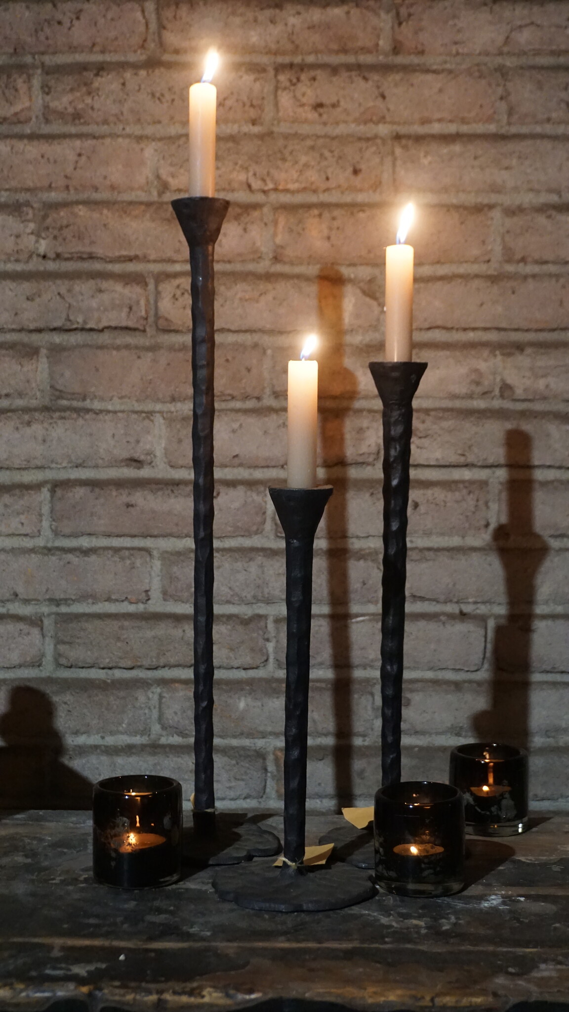 Rene Houtman Kandelaar Smeedijzer | H30 cm