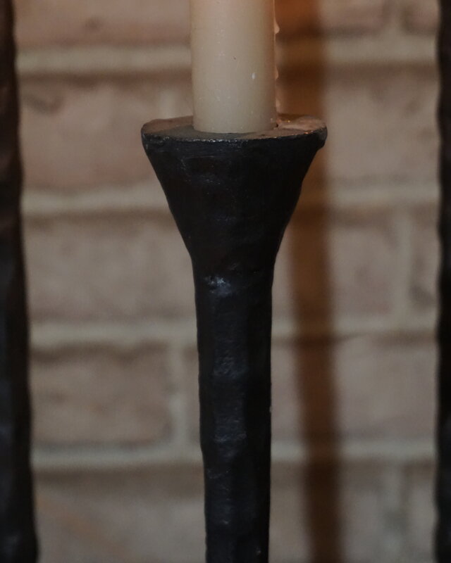 Rene Houtman Kandelaar Smeedijzer | H30 cm