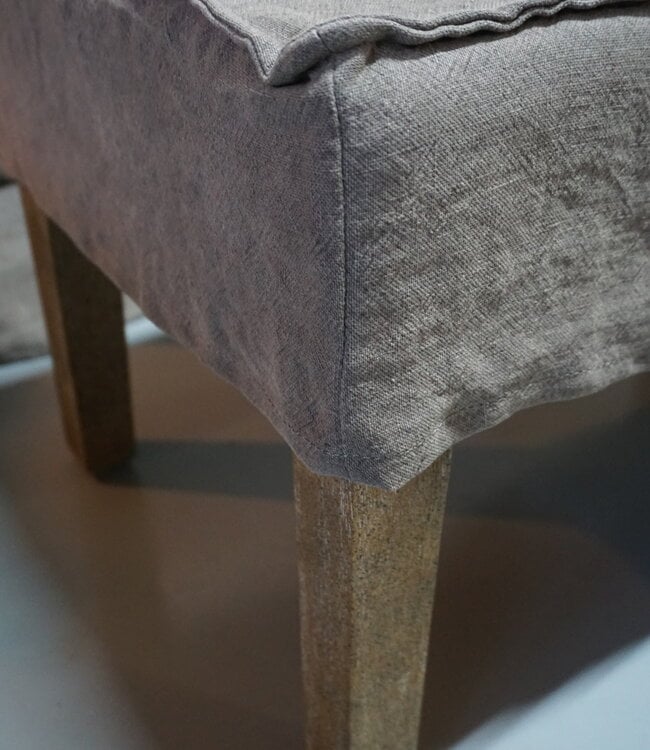 Aura Peeperkorn Pouf Extra Large | Linnen | H45 x B90 x D45 cm