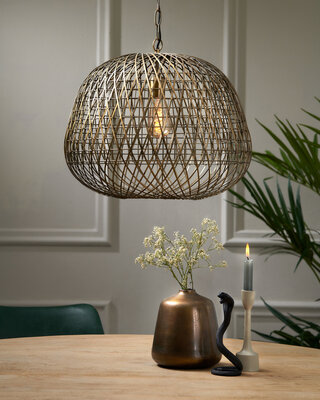 Light&Living Hanglamp Alwina | Antiek Brons | 2 Afmetingen