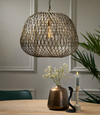 Light&Living Hanglamp Alwina | Antiek Brons | 2 Afmetingen