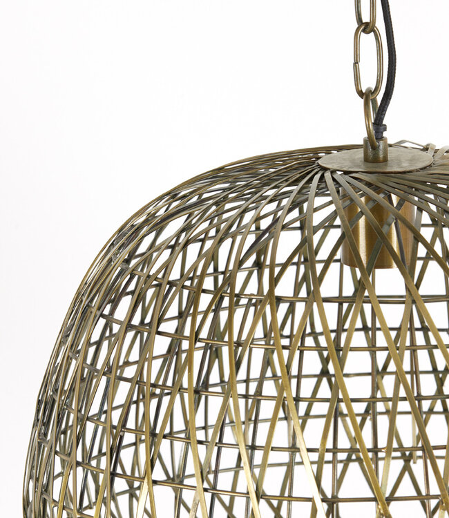 Light&Living Hanglamp Alwina | Antiek Brons | 2 Afmetingen