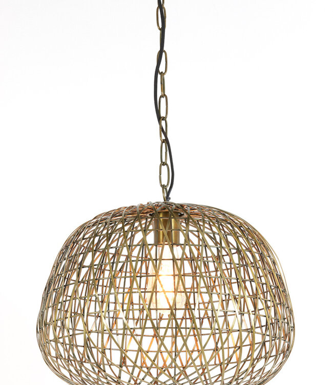 Light&Living Hanglamp Alwina | Antiek Brons | 2 Afmetingen