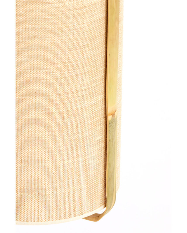 Light&Living Hanglamp Sendai | Bamboe | Zand | H56 x Ø27 cm
