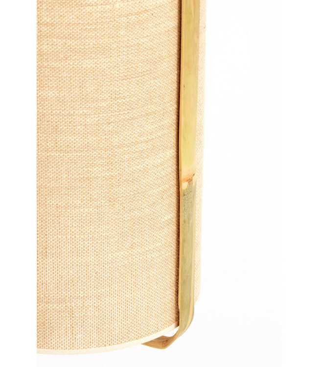 Light&Living Hanglamp Sendai | Bamboe | Zand | H60 x Ø32 cm