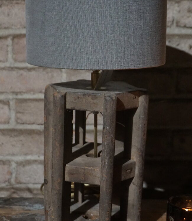 Aura Peeperkorn Lampenkap Shiitake | H13 x D20 cm | Donkergrijs