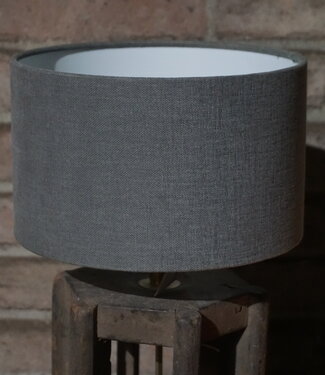 Aura Peeperkorn Lampenkap Shiitake | H13 x D20 cm | Donkergrijs