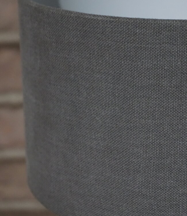 Aura Peeperkorn Lampenkap Shiitake | H13 x D20 cm | Donkergrijs