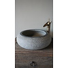 Rustieke Ronde Waskom | Grijs | H17 x D47 cm