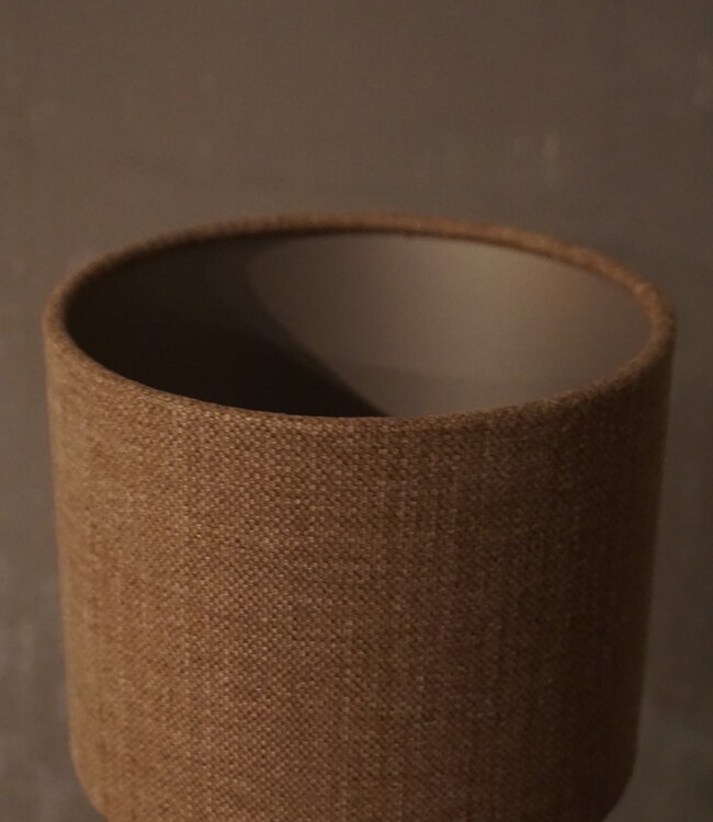 Aura Peeperkorn Lampenkap Chestnut | Cilinder | H12 x D15 cm