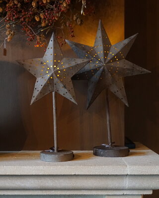Rene Houtman Rustieke Ster Op Voet | Met Timer | H60 x B40 cm