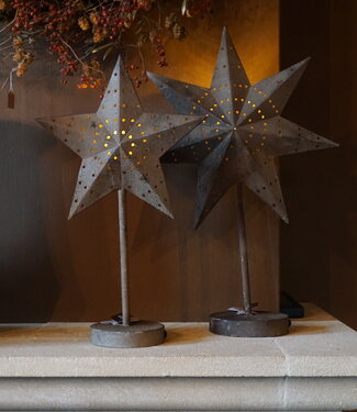 Rene Houtman Rustieke Ster Op Voet | Met Timer | H60 x B40 cm