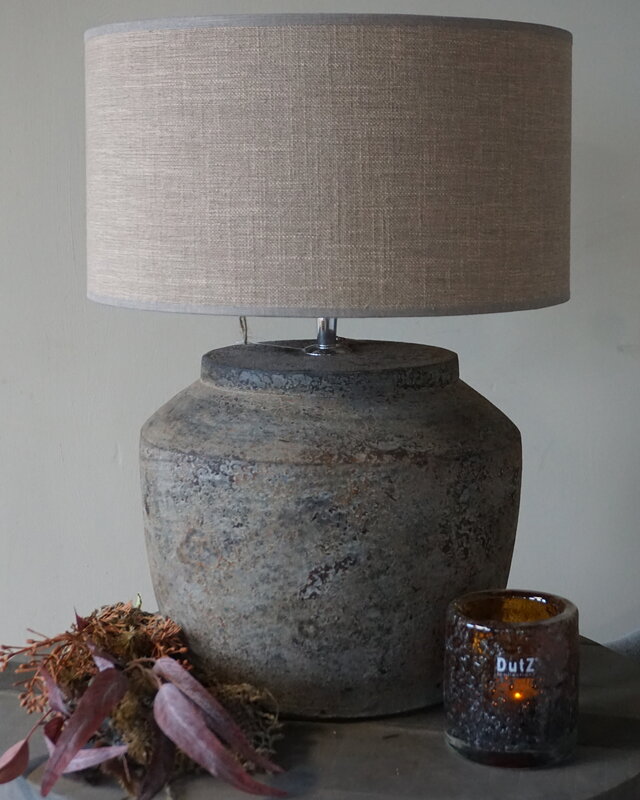 Rene Houtman Kruiklamp Base | Oud Wit | H35 x D30 cm