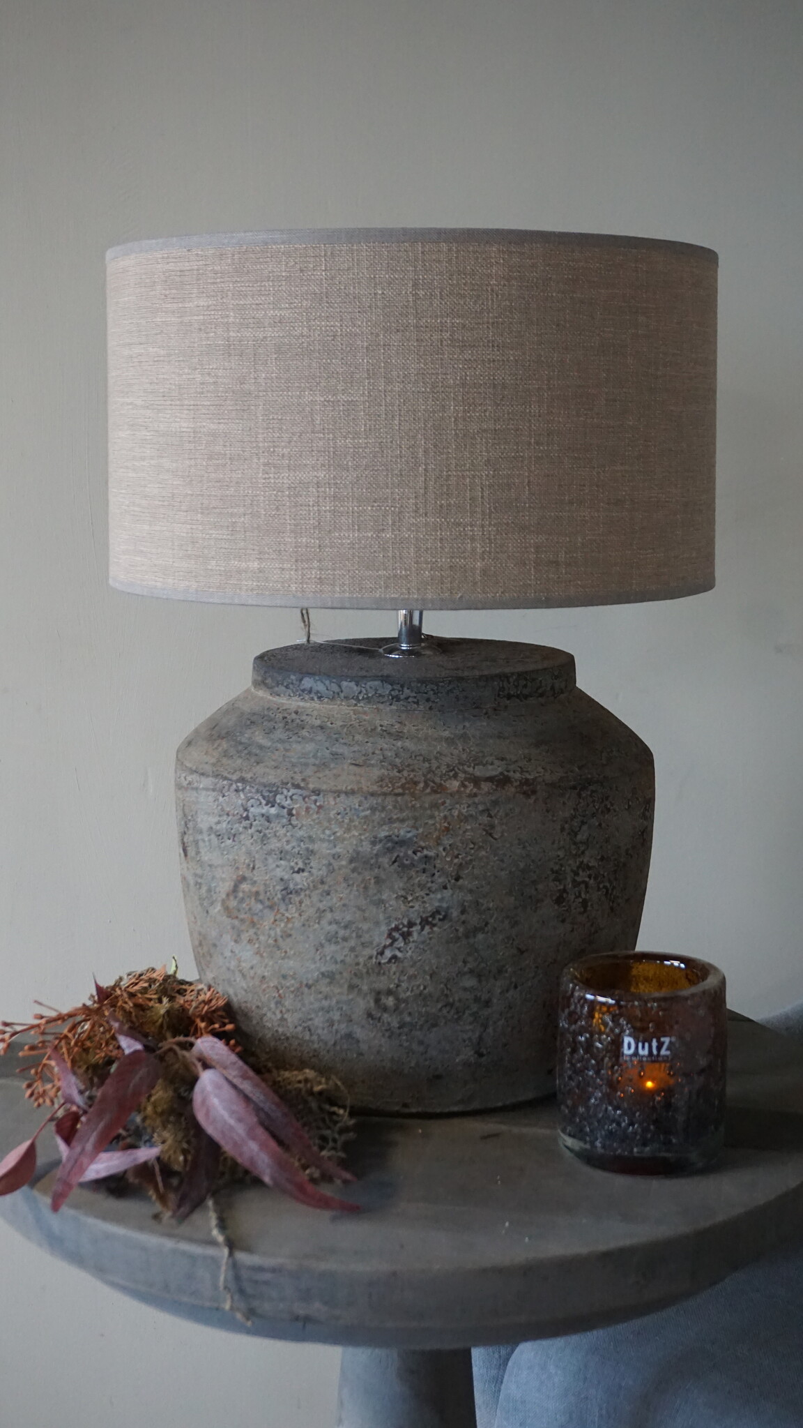 Rene Houtman Kruiklamp Base | Oud Wit | H35 x D30 cm