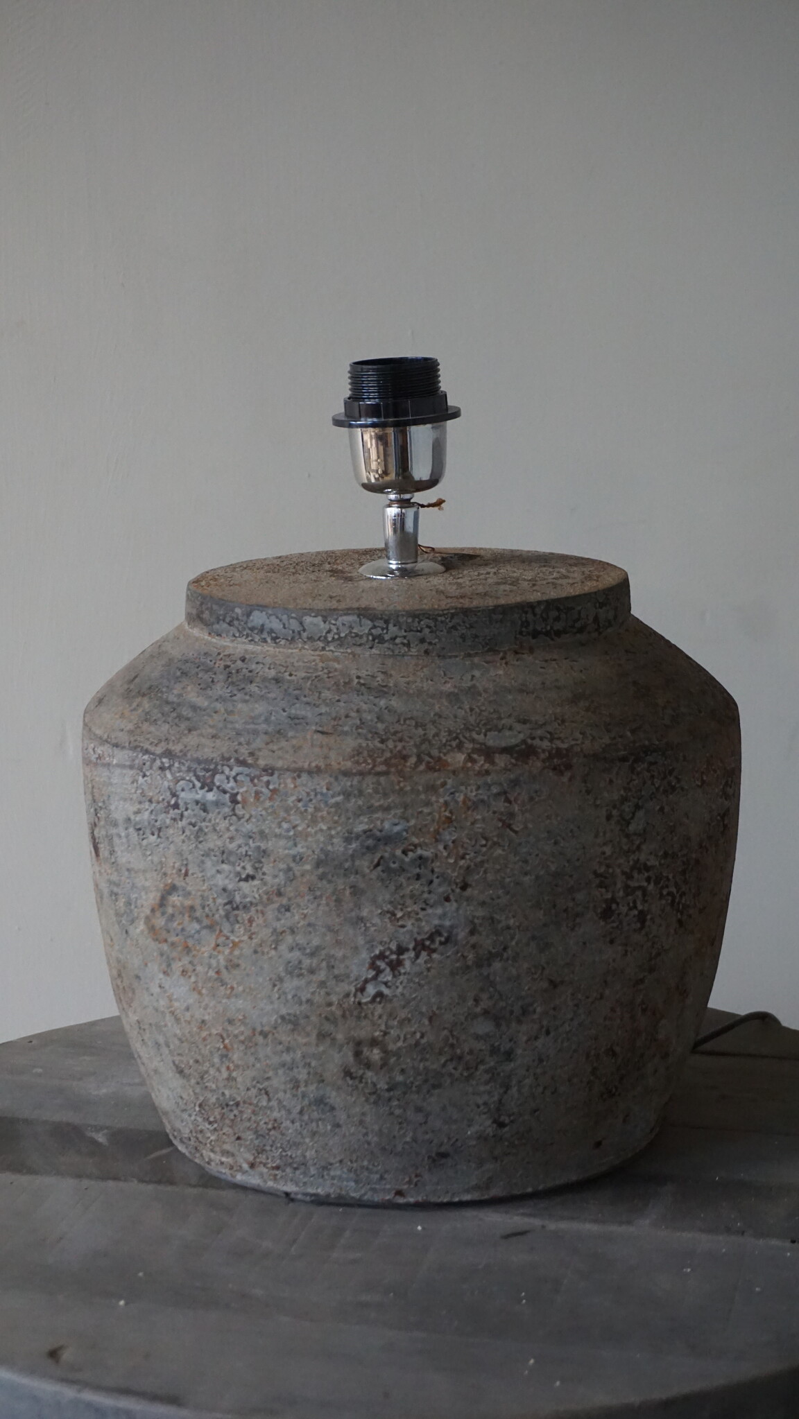 Rene Houtman Kruiklamp Base | Oud Wit | H35 x D30 cm