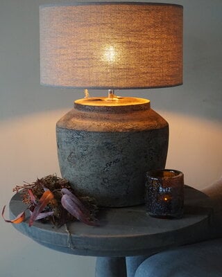Rene Houtman Kruiklamp Base | Oud Wit | H35 x D30 cm