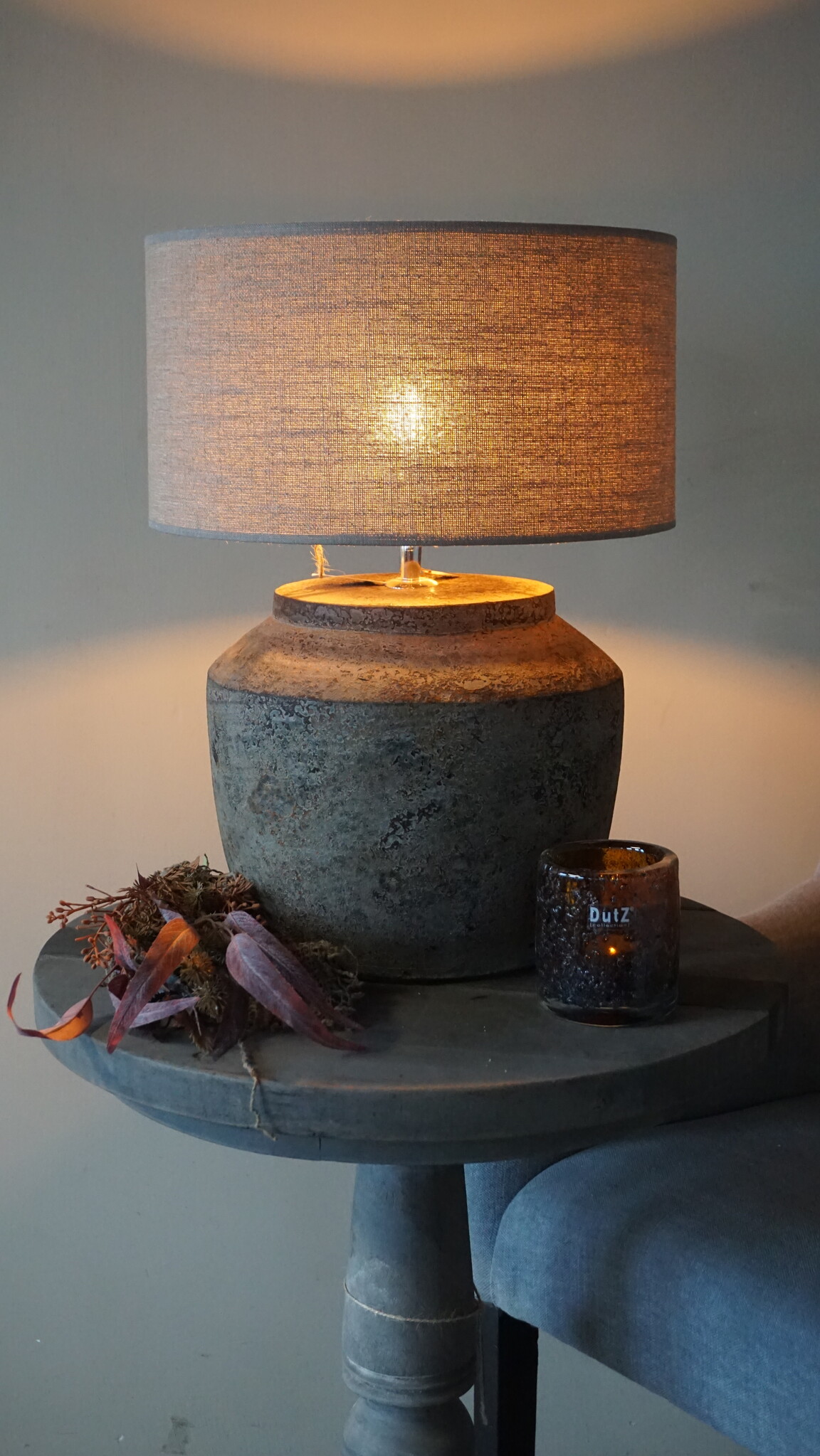 Rene Houtman Kruiklamp Base | Oud Wit | H35 x D30 cm