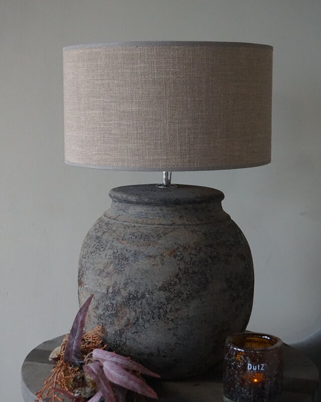 Rene Houtman Kruiklamp Base | Oud Wit/Grijs | H35 x D30 cm