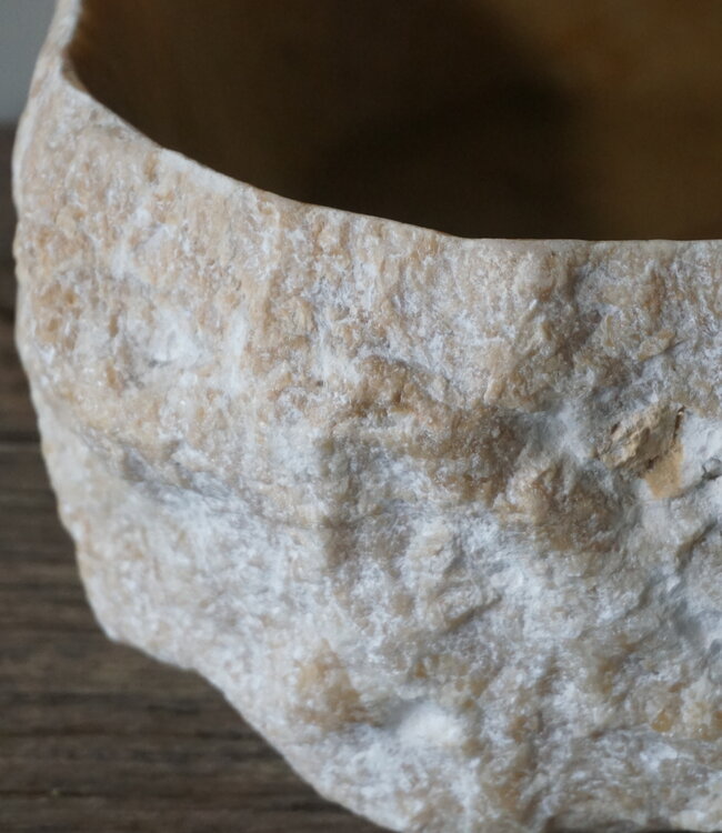 Be-Uniq Waskom | Marmer/Onyx | Beige | H17 x B41 x D41 cm