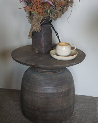 Be-Uniq Bijzettafel Oude Pot | Medium | H42 x D46 cm