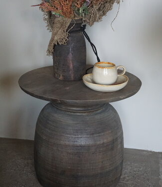 Be-Uniq Bijzettafel Oude Pot | Medium | H42 x D46 cm