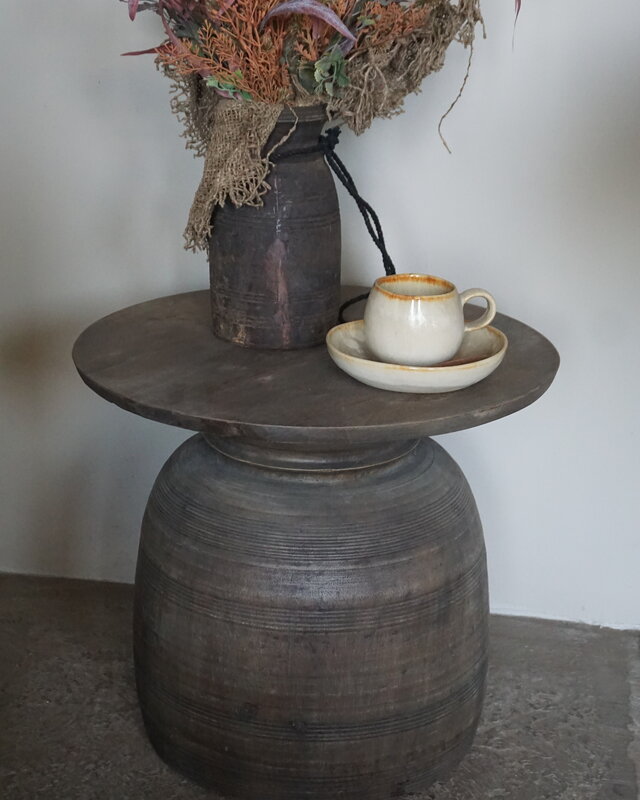 Be-Uniq Bijzettafel Oude Pot | Medium | H42 x D46 cm