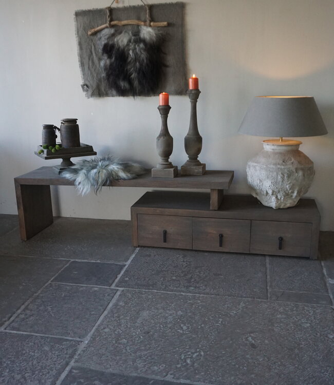 Rene Houtman TV-Meubel Nero | 3 Lades | Driftwood