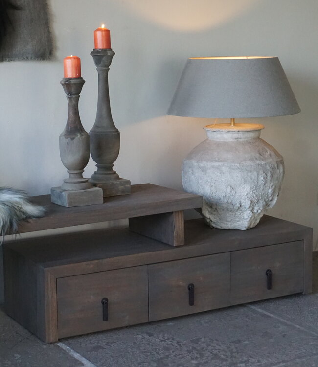 Rene Houtman TV-Meubel Nero | 3 Lades | Driftwood