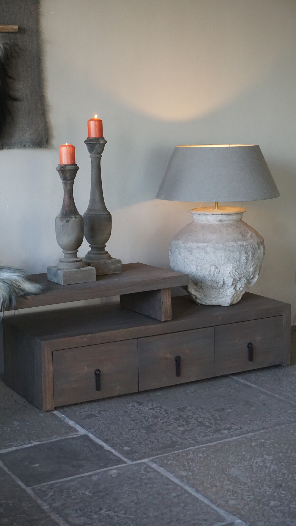 Rene Houtman TV-Meubel Nero | 3 Lades | Driftwood