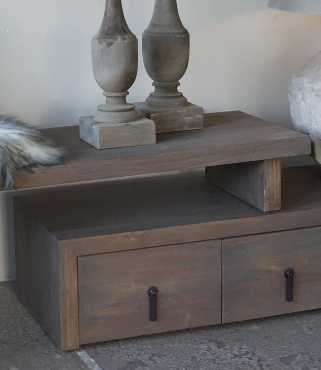 Rene Houtman TV-Meubel Nero | 3 Lades | Driftwood