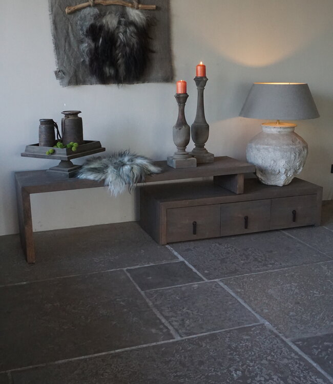 Rene Houtman TV-Meubel Nero | 3 Lades | Driftwood