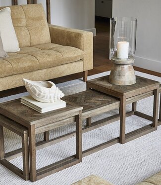 Rivièra Maison Salontafel Harbour Island | Set van 3 | Eikenhout