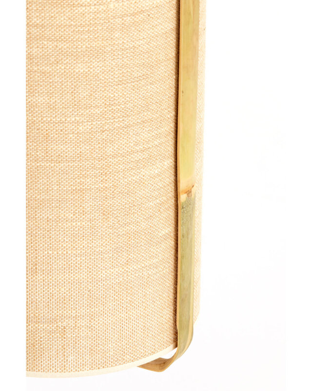 Light&Living Hanglamp Sendai | Bamboe | Zand | H66 x Ø37 cm